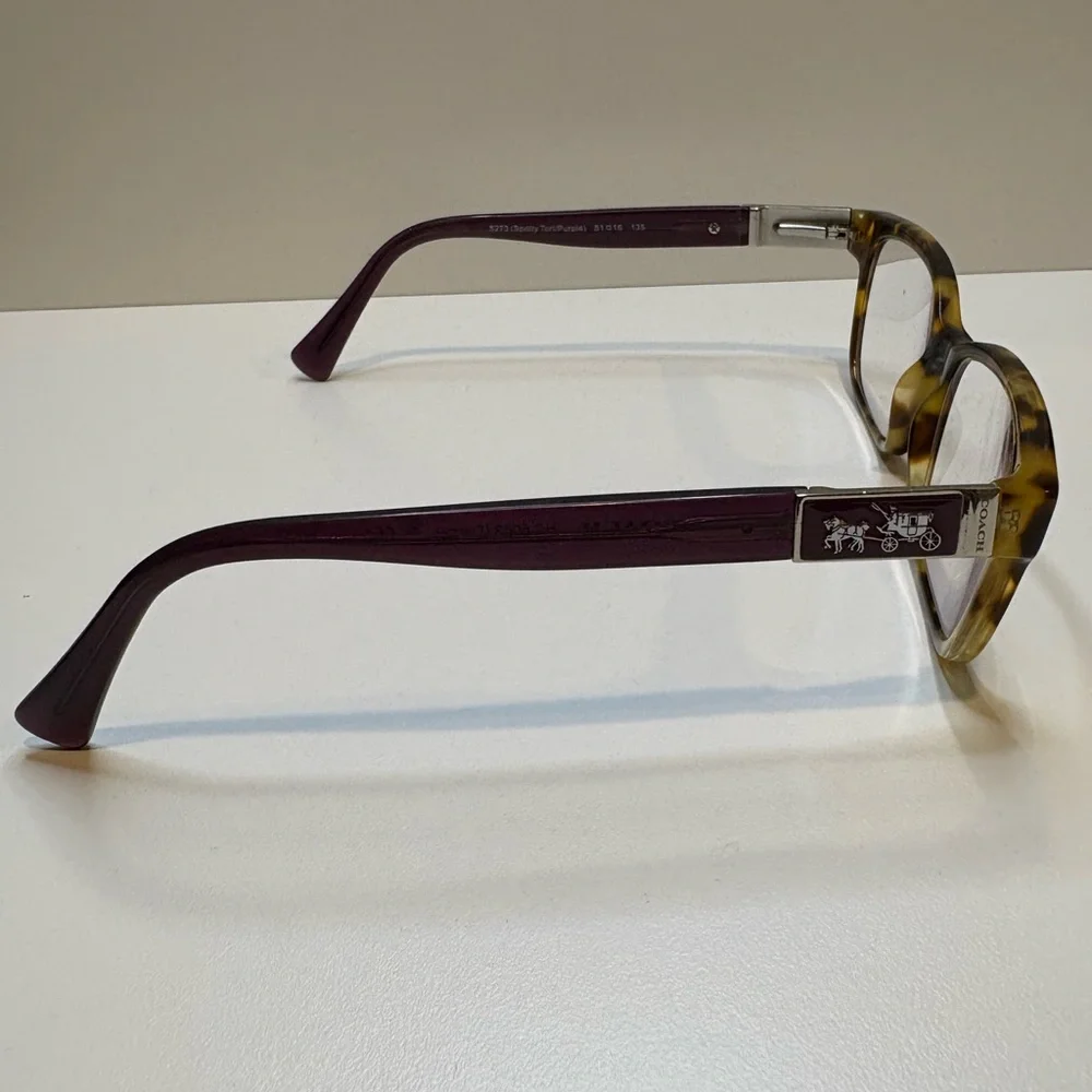 COACH EYEGLASSES HC6062(Darcy)5273‎ (Spotty Tort/Purple) 51•16•135 COACH GLASSES